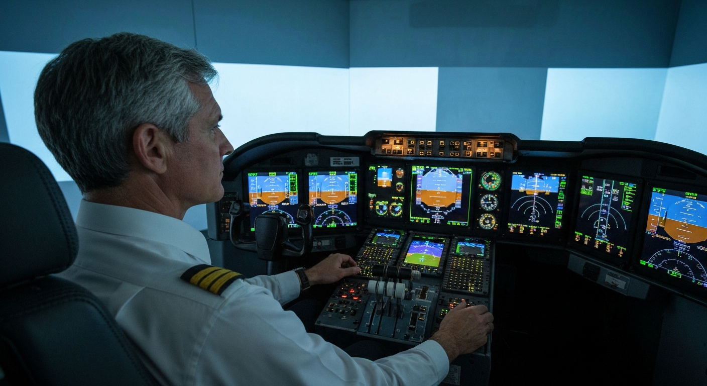 Flight simulator training analogy for forex demo account practice
