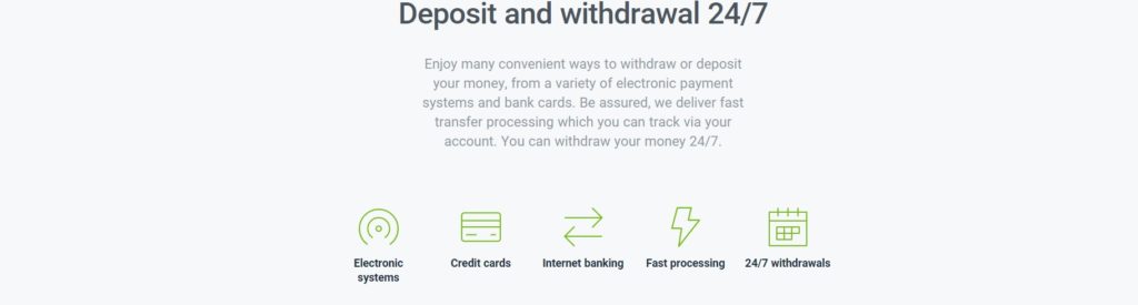 deposit and withdraval 