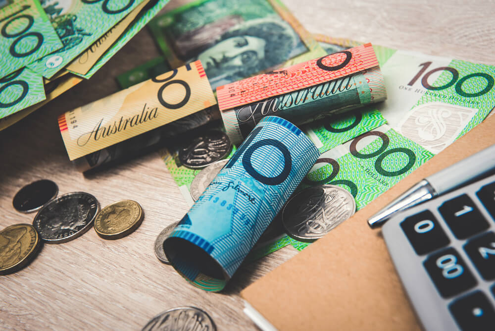 Australia currency bank notes and coins