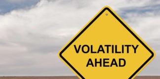 Volatility ahead written in a sign post