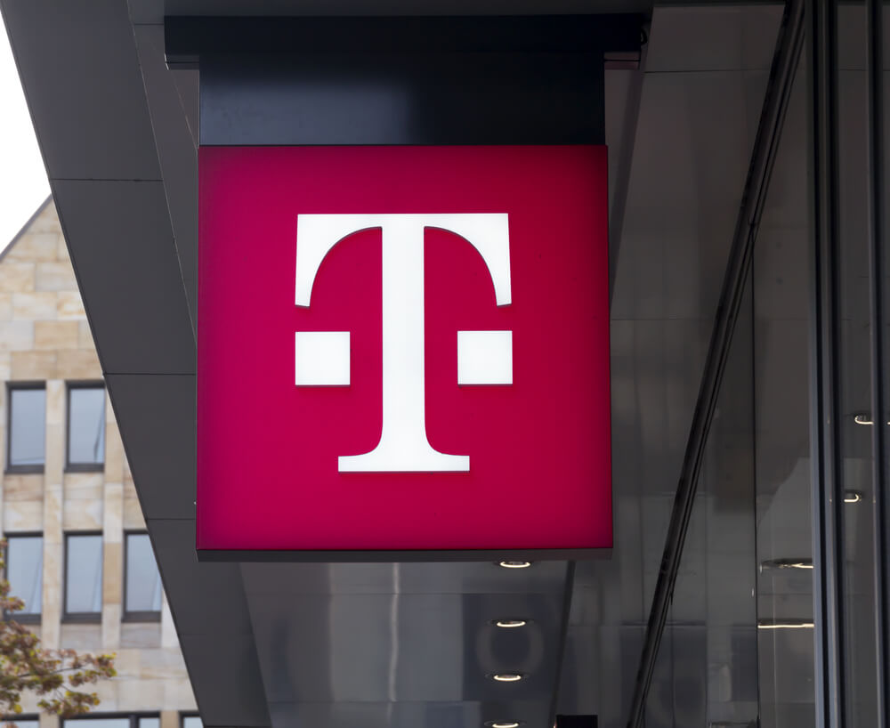 T-Mobile logo seen from outside