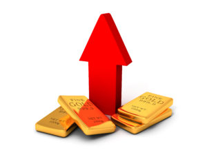 Spot price of gold is on the rise