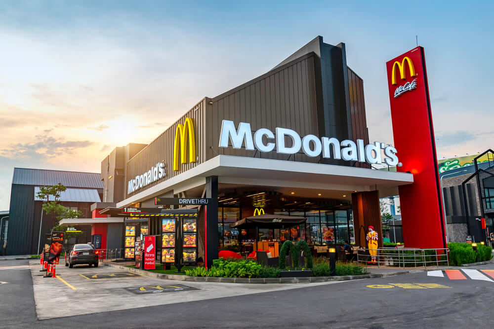 McDonalds: View of McDonald's Restaurant