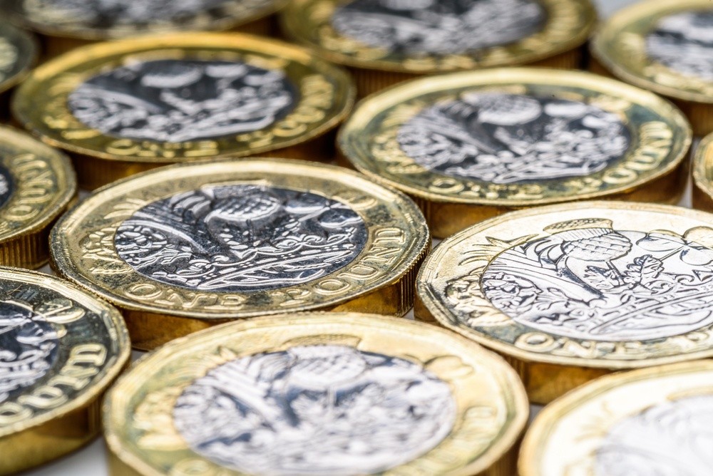 Wibest – Sterling: A close up shot of pound sterling coins.