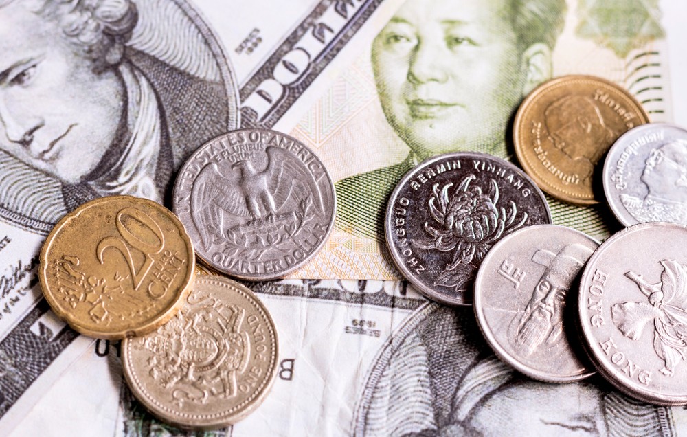 Wibest – USD to CNY: USD and CNY bills and coins.