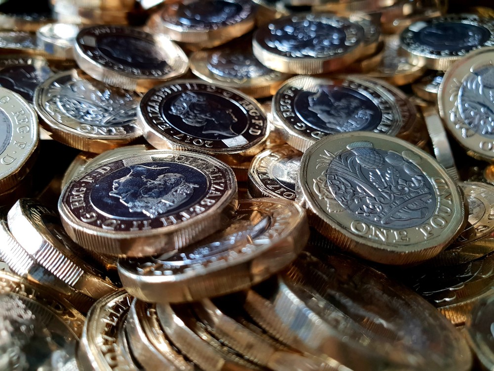 Wibest – UK Money: British pound sterling coins.