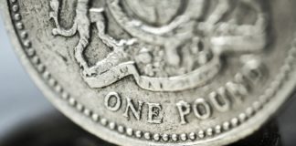 Wibest – Irish Prime Minister: A close up of a British pound coin.