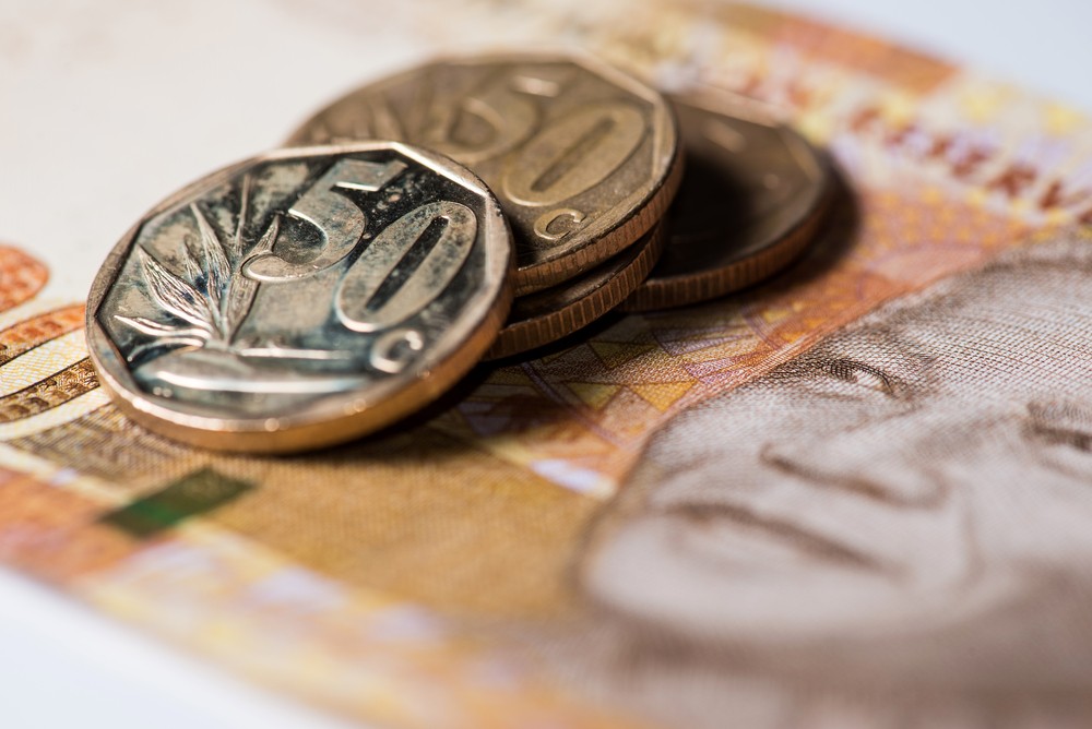 Wibest – South African: Rand bills and coins.
