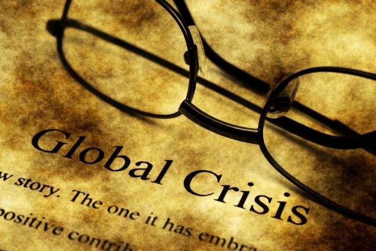 stock exchanges; global crisis written on paper – wibestbroker