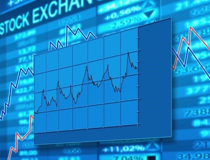 Stock exchanges concept – blue charts – wibestbroker