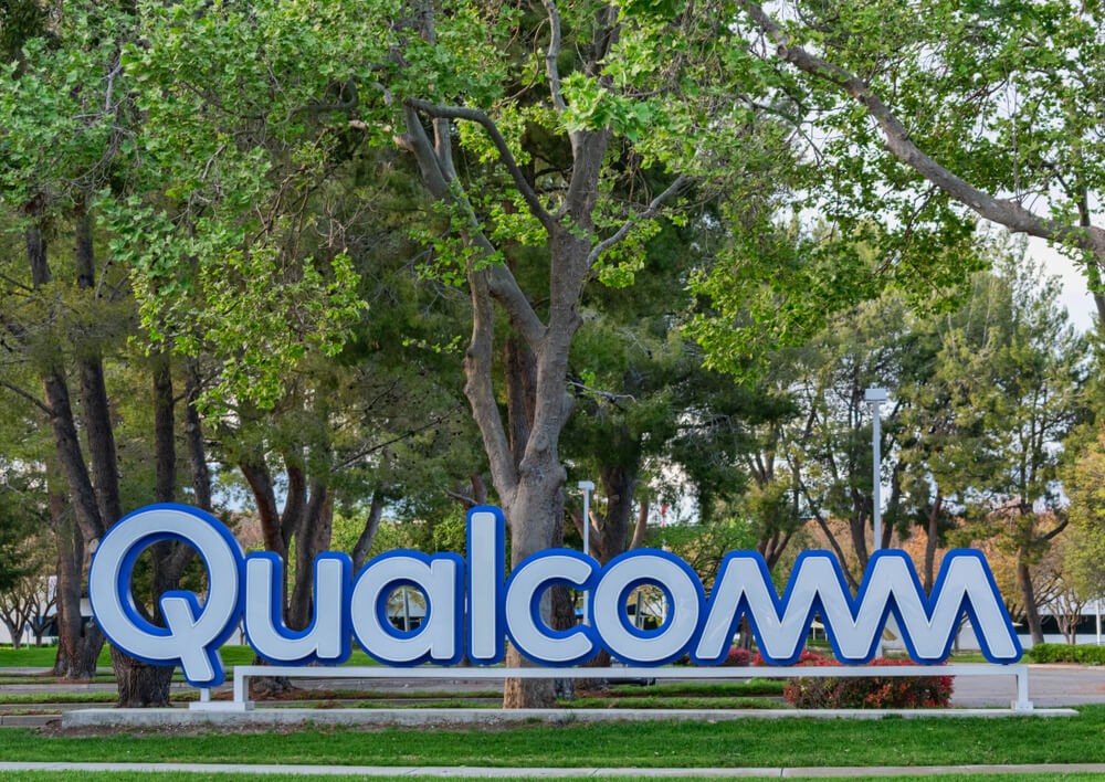 American: Qualcomm sign near Qualcomm Research Silicon Valley office