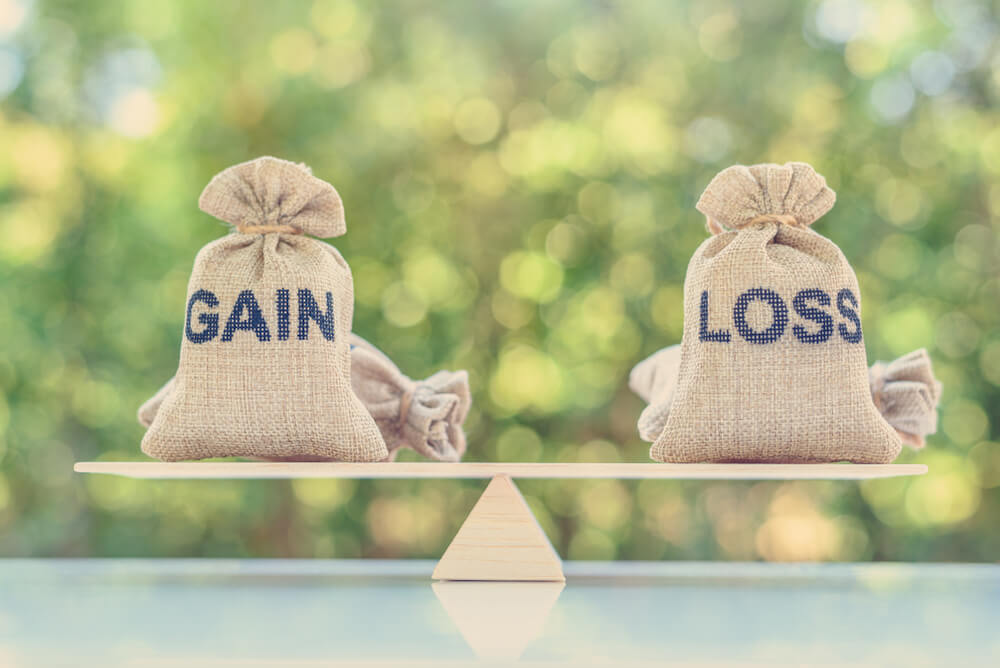 GAIN: Gain and loss bags on a basic balance scale