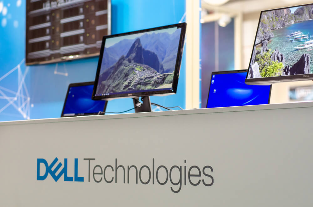 Dell: Dell Technologies Exposition Stand at the exhibition.