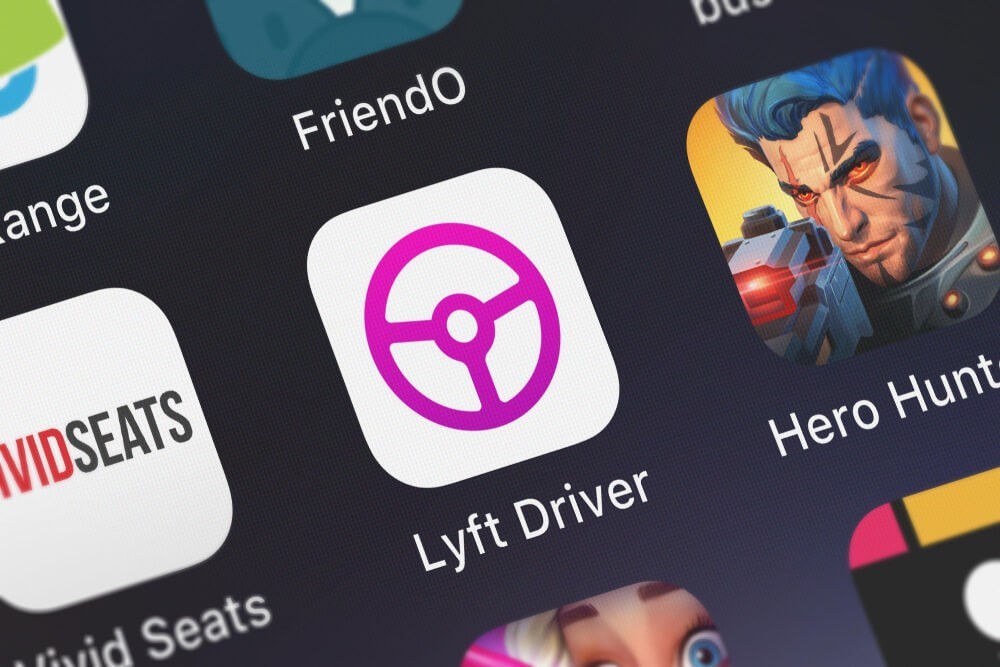 Lyft drivers: Screenshot of the Lyft Driver mobile app.