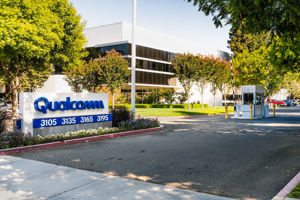 Anti-Trust: Entrance to the Qualcomm offices located.