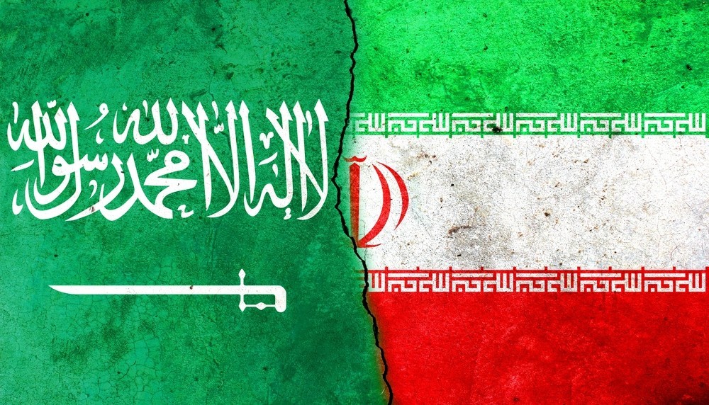 Wibest – Iran: Iranian and Saudi Arabian flags.