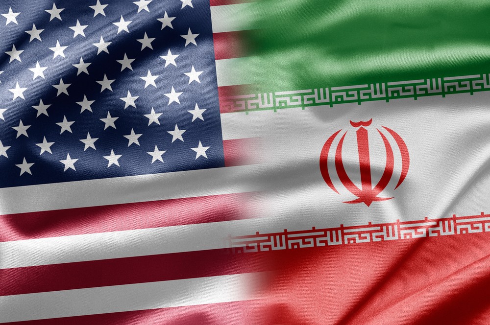 Wibest – Oil Petroleum: Iranian and American flags.