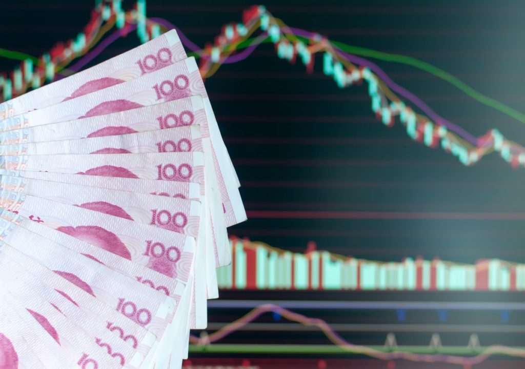 Chinese Yaun skyrocketed against the U.S. dollar on Monday