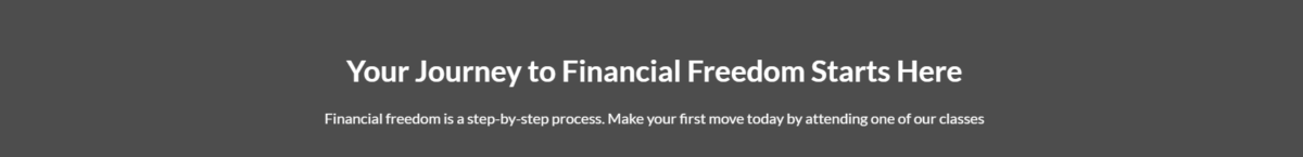 your journey to financial freedom