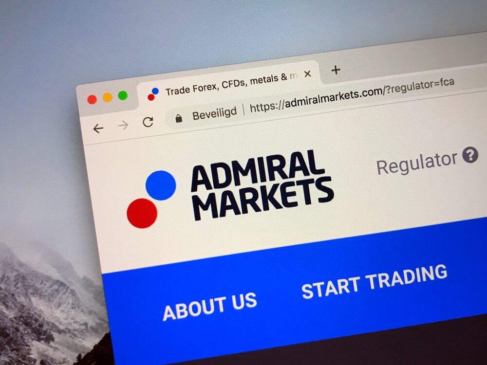 Website of Admiral Markets.