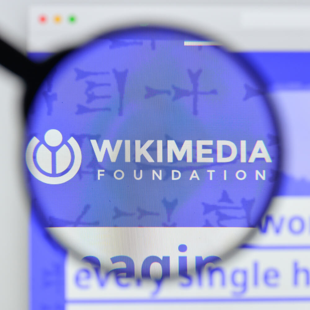 Wikimedia Foundation website homepage.