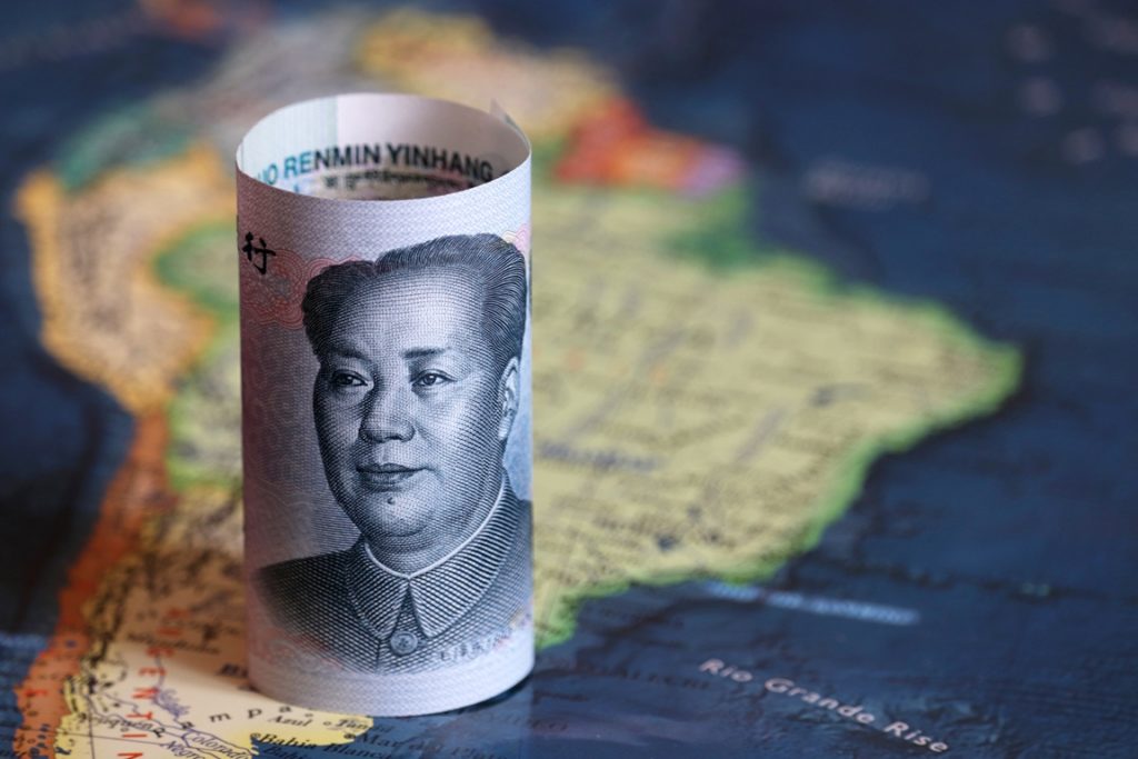 Chinese Yuan fell on Wednesday. Market is in a risk-off mood