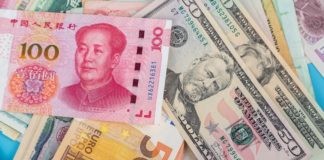 dollar, euro and yuan