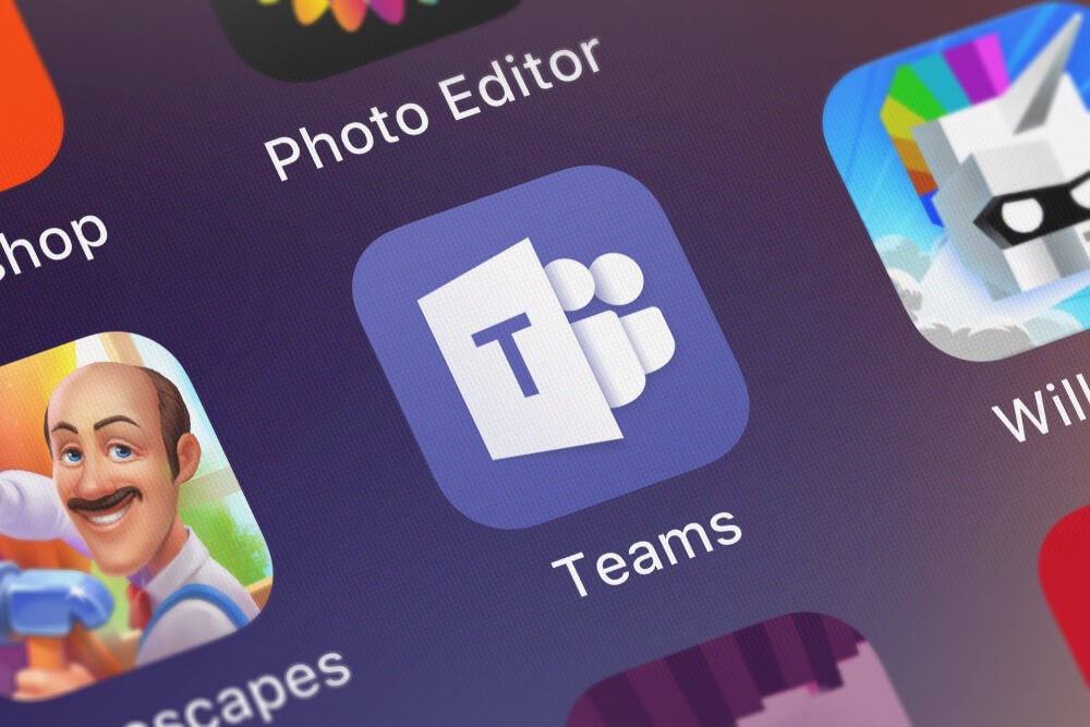 Icon of the mobile app Microsoft Teams.