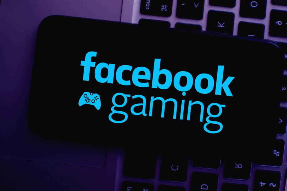 Smart phone with FACEBOOK GAMING logo.