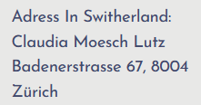 Address in Switzerland