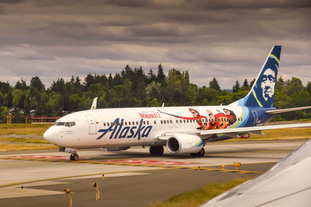 Alaska Airlines sign
