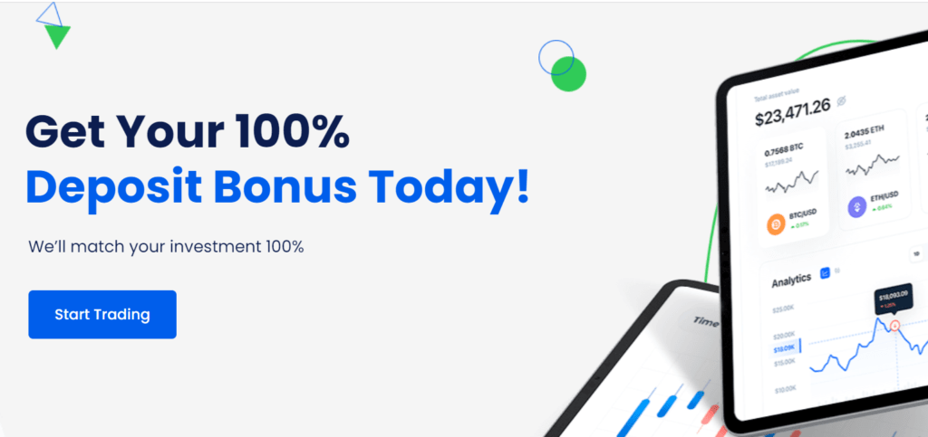 Deposit Bonus : get your 100% deposit bonus today