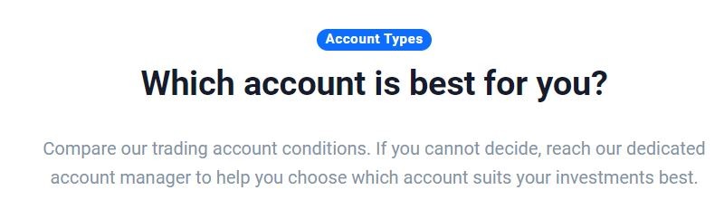Which account is best for you?