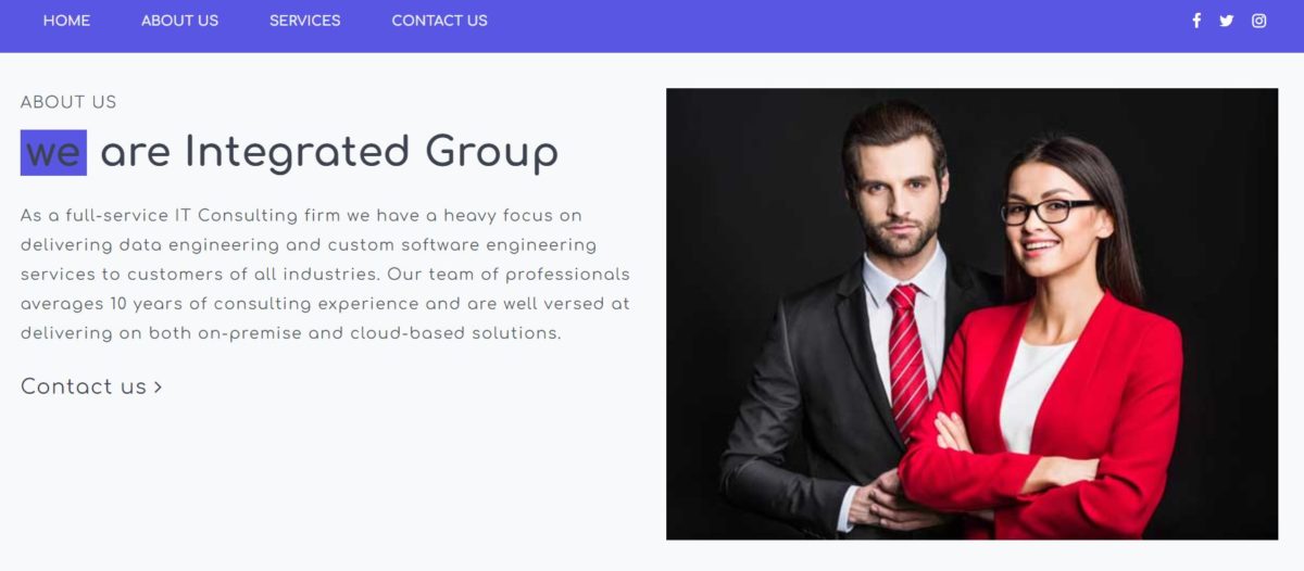 Services of Integrated Group LLC.