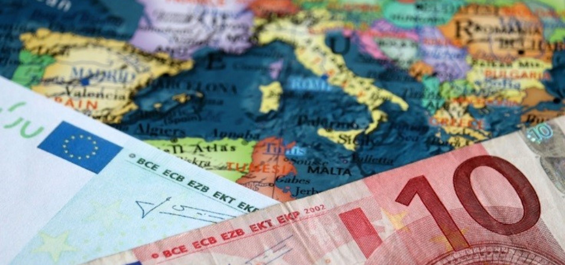 economy, euro on top of eurozone map – wibestbroker