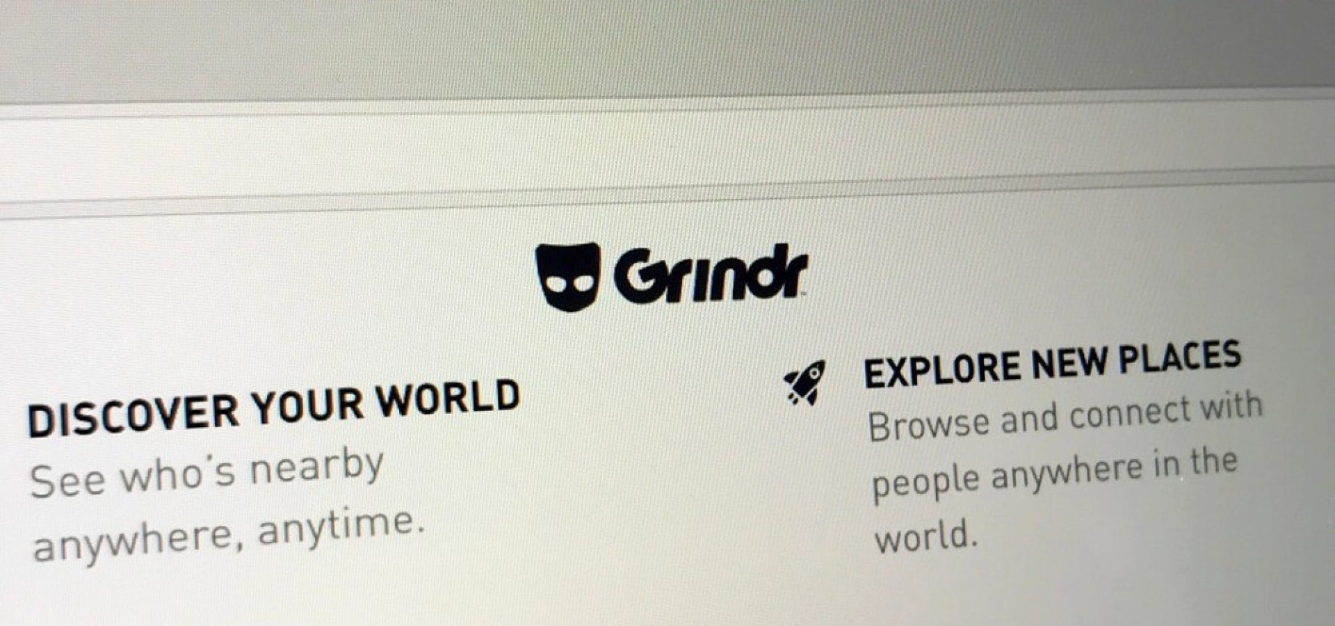 Website of Grindr.