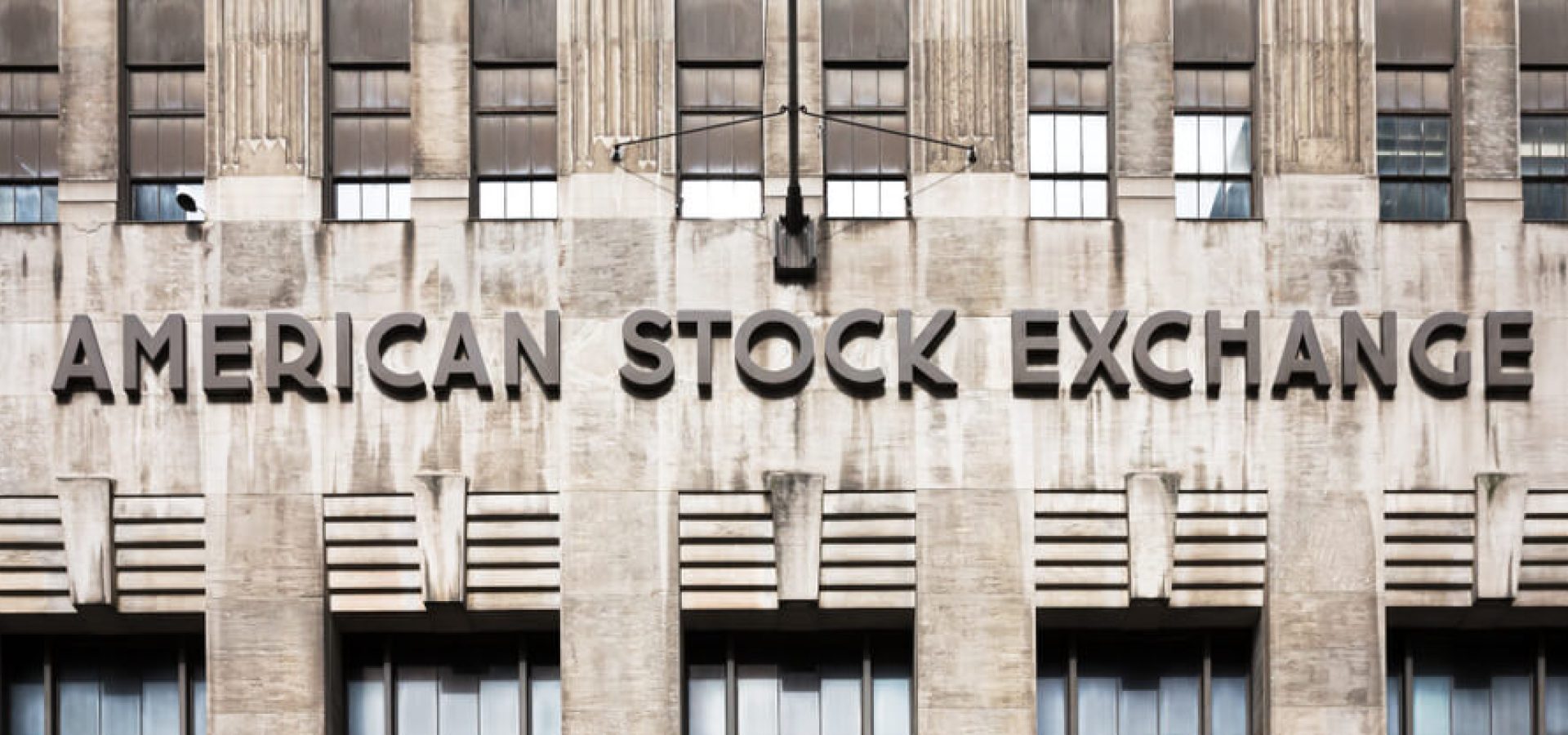 American: American stock exchange sign.