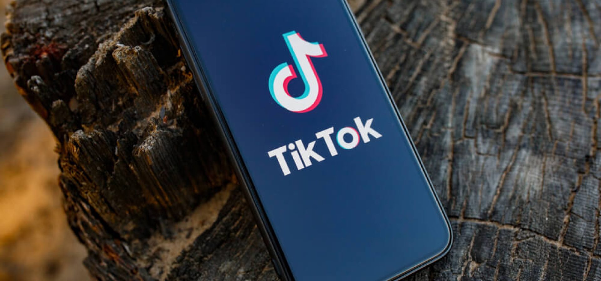 Tik Tok application icon on smartphone