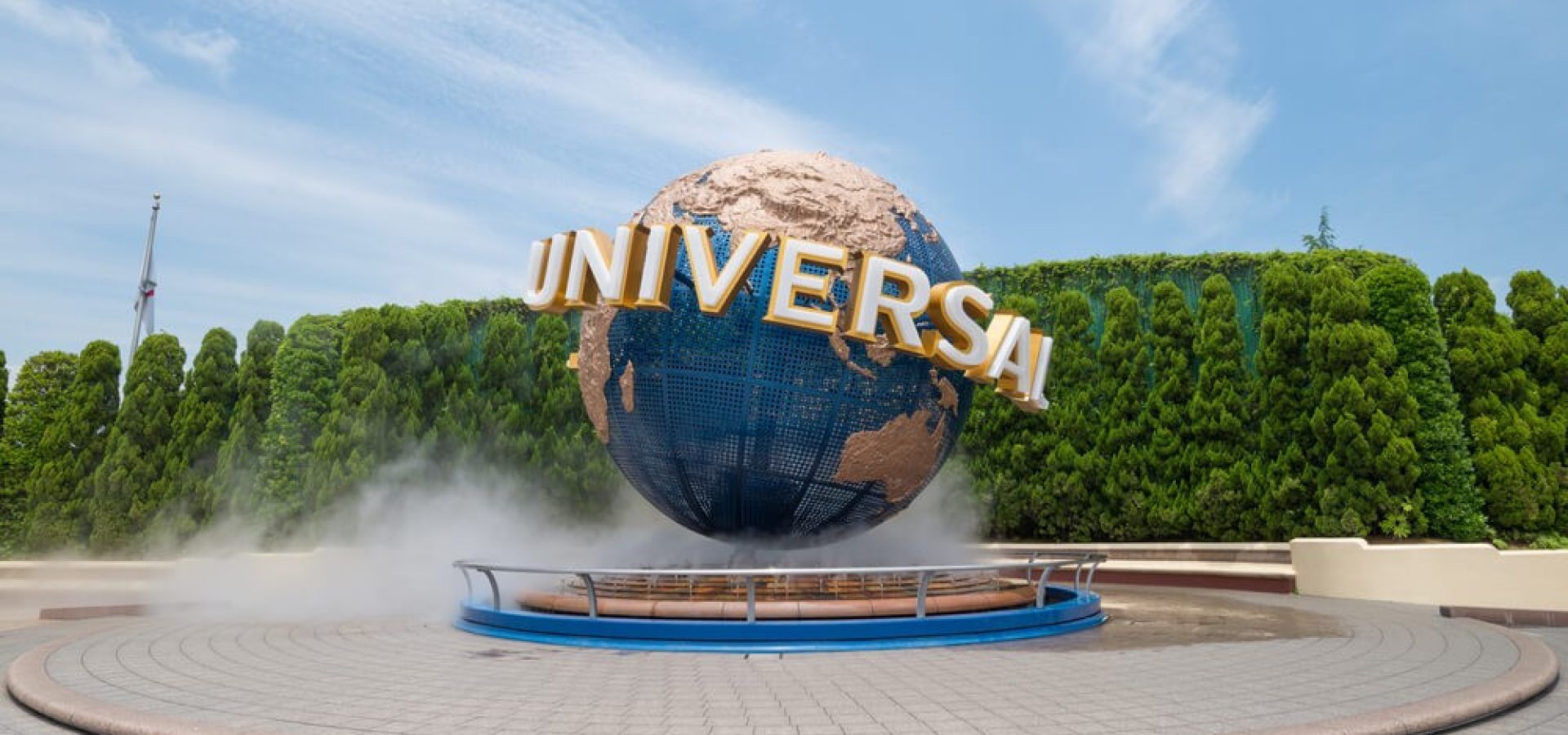 Universal Globe outside the Universal Studios.