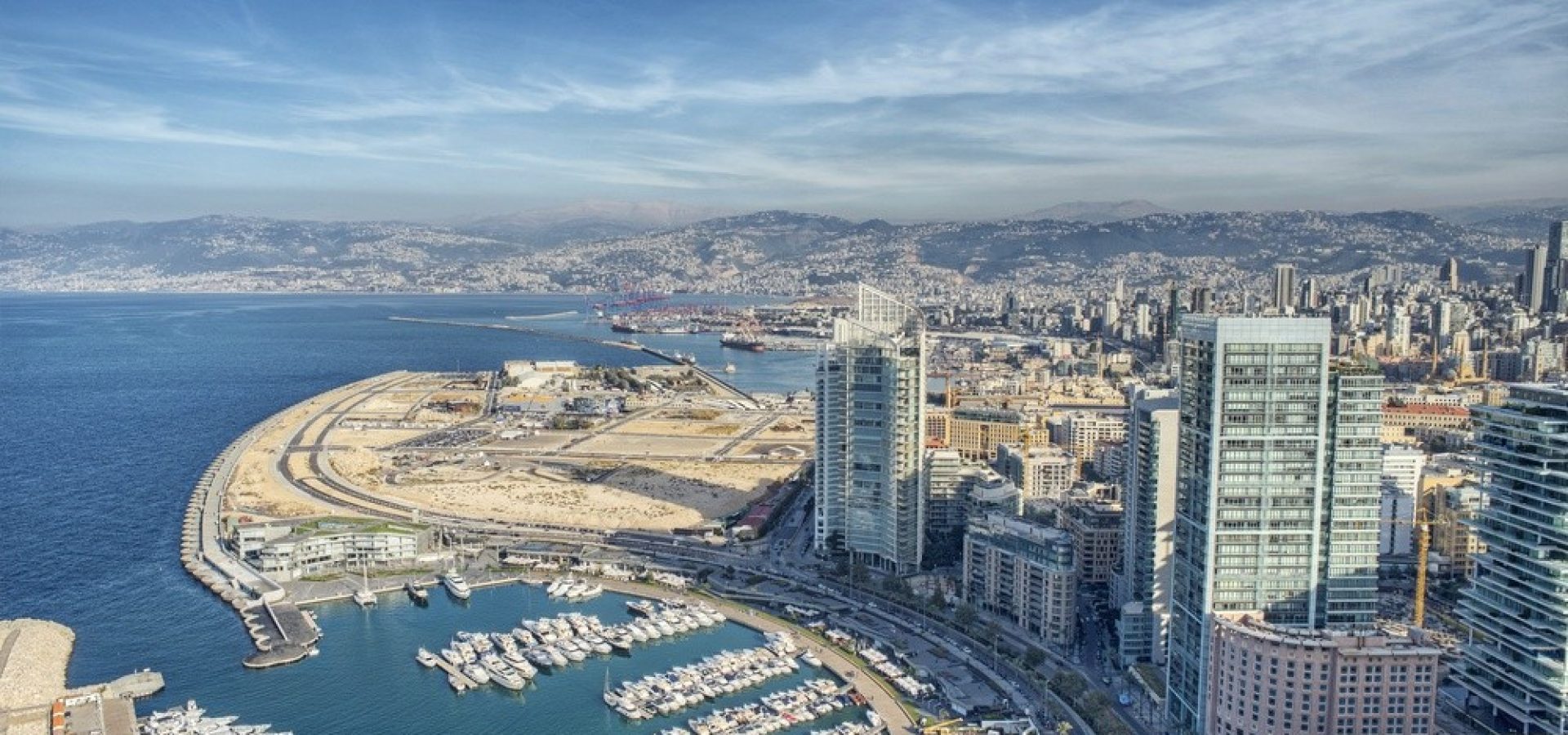 Wibest – Lebanese: An aerial view of Beirut, Lebanon.