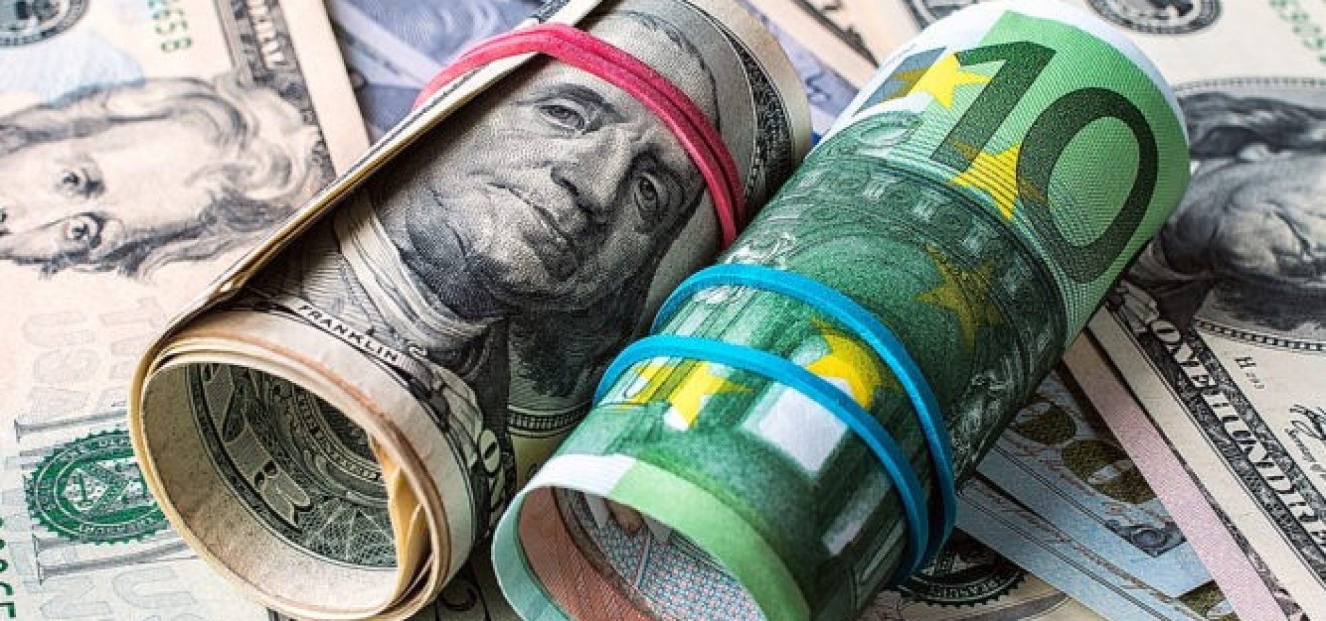 Euro and Dollar Bills