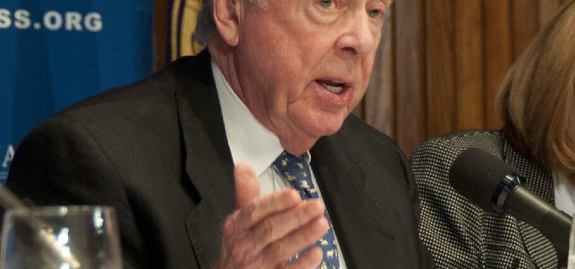 T. Boone: T. Boone Pickens speaks on meeting.